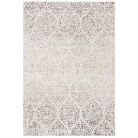 Safavieh 6 ft. 7 in. x 9 ft. 2 in. Madison Rectangle Power-Loomed Rug Ivory & Silver MAD604B-6